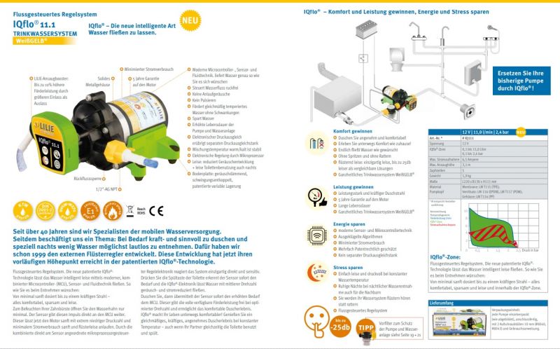 Produkte, Lilie IQflo 11.1 Wasserdruckpumpe