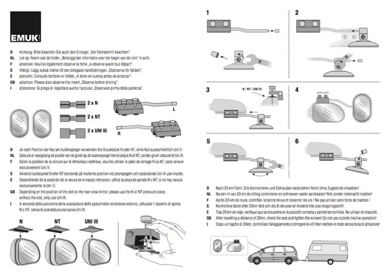 Caravanspiegel Universal III Pro